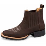 Botina Texana Brahman Boots Vira Francesa Café