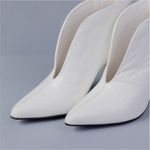 Ankle Boot Branco Divalesi Salto Fino 