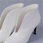 Ankle Boot Branco Divalesi Salto Fino 