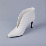 Ankle Boot Branco Divalesi Salto Fino 