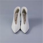 Ankle Boot Branco Divalesi Salto Fino 