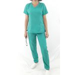 Camisa Scrub Verde Jade Feminino Pijama Cirúrgico 