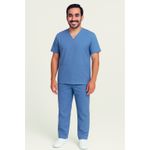 Calça Azul Celeste Masculina Gabardine - Pijama Cirúrgico
