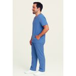 Camisa Scrub Masculina Azul Celeste - Pijama Privativo Homem