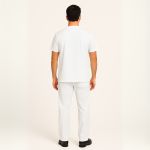 Camisa Scrub Branca Masculina Enfermagem Privativo Pijama