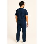 Calça Azul Marinho Gabardine Masculina - Pijama Cirúrgico Scrub