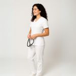 Camisa Scrub Branca Gabardine - Privativo Pijama Cirúrgico