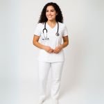 Camisa Scrub Branca Gabardine - Privativo Pijama Cirúrgico