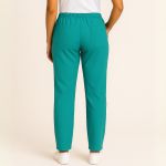 Calça Scrub Verde Jade Gabardine Pijama Cirúrgico 