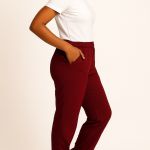 Calça Marsala Gabardine Scrub Pijama Cirúrgico
