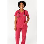 Camisa Scrub Pijama Cirúrgico Rosa PInk