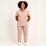 Camisa Scrub Pijama Cirúrgico Rosa Bebê
