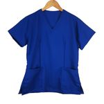 Camisa Scrub Basic Pijama Cirurgico Azul Royal