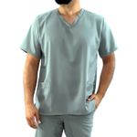 Camisa Scrub Cinza Masculina - Privativo Pijama Cirúrgico