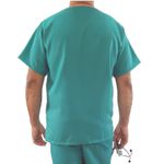 Camisa Scrub Verde Jade Masculina - Privativo Pijama Cirúrgico
