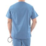 Camisa Scrub Masculina Azul Celeste - Pijama Privativo Homem