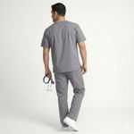 Camisa Scrub Cinza Masculina - Privativo Pijama Cirúrgico