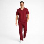 Calça Marsala Masculina Gabardine - Pijama Cirúrgico