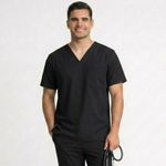 Camisa Scrub Preta Masculina - Privativo Pijama Cirúrgico