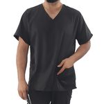 Camisa Scrub Preta Masculina - Privativo Pijama Cirúrgico