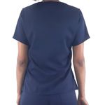 Camisa Scrub Basic - Pijama Cirúrgico Azul Marinho em Gabardine