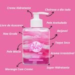 Blow Girl Hot Flowers Gel Hidratante Aromatizante Morango e Creme 320ml