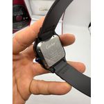 Relogio Cartier Santos Borracha Automático Black
