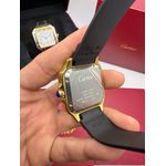 Relogio Cartier Santos Borracha Automático Dourado