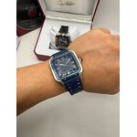 Relogio Cartier Santos Borracha Automático