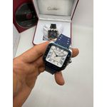 Relogio Cartier Santos Borracha Automático