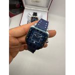 Relogio Cartier Santos Borracha Automático