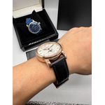 Relogio Montblanc Couro Automático Prata