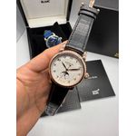 Relogio Montblanc Couro Automático Prata