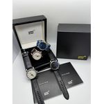 Relogio Montblanc Couro Automático Prata