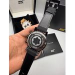 Relogio Montblanc Couro Black