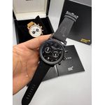 Relogio Montblanc Couro Black