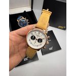 Relogio Montblanc Couro Rose