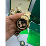 Relogio Rolex Daytona Fundo Aberto Dourado