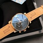 Relogio Montblanc Couro Cod.mbcon-005