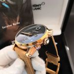 Relogio Montblanc Couro Cod.mbcon-005