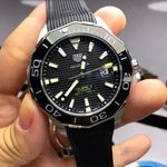Relogio Tag Heurer Aquarace Borracha e Lona Cod.thaqbl-007