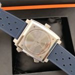 Relogio Tag Heurer Monaco Aco e Couro Cod.thmoac-0014