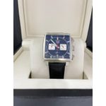 Relogio Tag Heurer Monaco Aco e Couro Cod.thmoac-009