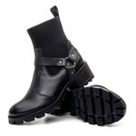 Bota Feminina Tratorada Elástico com fivela