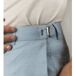 Calça Brawd Alfaiataria com Regulagem Azul Claro