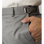 Calça Brawd Alfaiataria com Regulagem Cinza