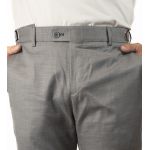 Calça Brawd Alfaiataria com Regulagem Cinza