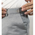 Calça Brawd Alfaiataria Tecnológica com Regulagem Cinza Claro 