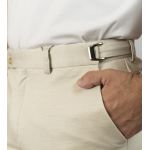 Calça Brawd Alfaiataria Tecnológica com Regulagem Bege