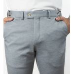 Calça Brawd Alfaiataria Tecnológica com Regulagem Cinza Claro 